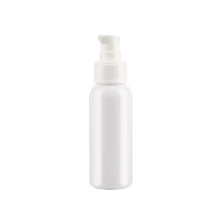 Hot sale 100ml plastic cosmetic bottles white press bottle