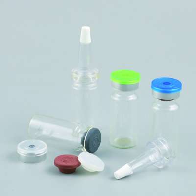 High quality 10 ml clear empty  glass medicine  vials for liquid medicine with flip off cap