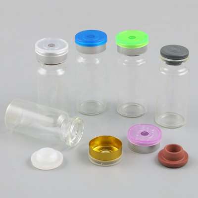 10ml Clear Injection Glass Vials Bottle + 20MM Flip Off Cap Stopper Liquid Medicine Crimp Sealing Sample Containers