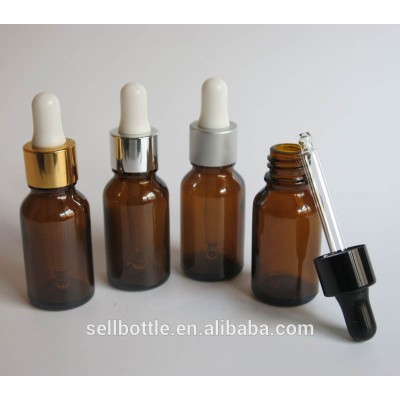 Hot sale high quality cosmetic bottle with dropper cap packaging 15 ml