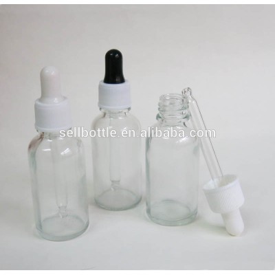 clear 30ml cylinder glass bottles essential oil bottle with glass eye dropper