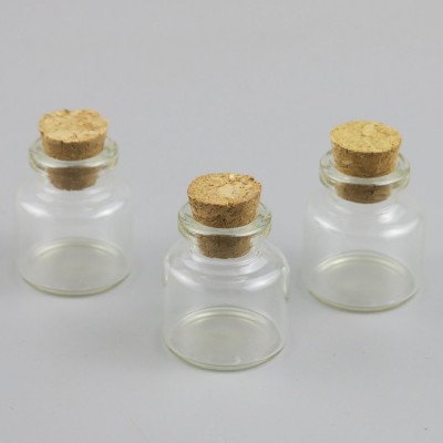 High Quality 8ml Cork Glass Vial with Corks Empty for Tea Gift Bottle