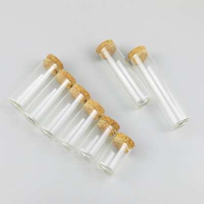 High quality glass bottle with cork test bottle liquid medicine