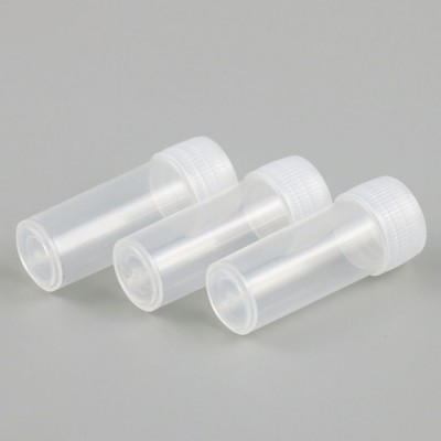 Good quality plastic test tube bottle with screw cap pill medicine powder