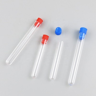 High quality clear plastic test tube with round bottom liquid medicine bottle