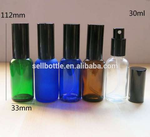 clear/green/blue/amber 30ml bottle for personal care