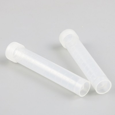 High quality 10ml good sale plastic test tube with screw cap liquid medicine bottle