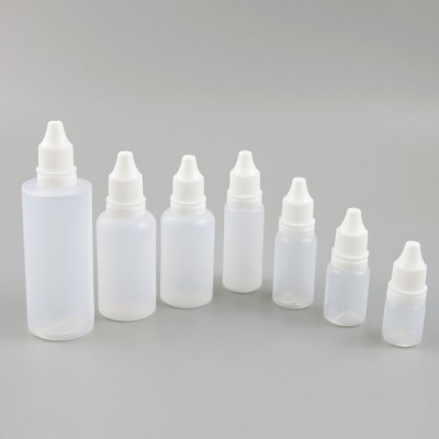 Good sale 5ml 10ml 15ml 20ml 30ml 50ml 60ml empty plastic essential oil eye drop bottle